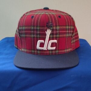 Red Plaid Snapback Hat